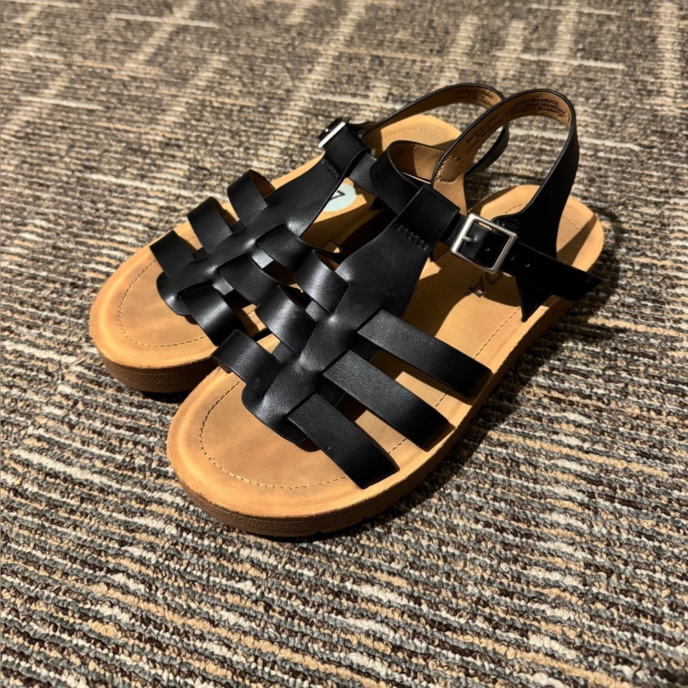 Black Strappy Sandals